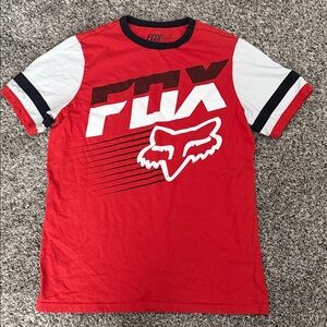 Fox Red, White & Black Graphic Tee